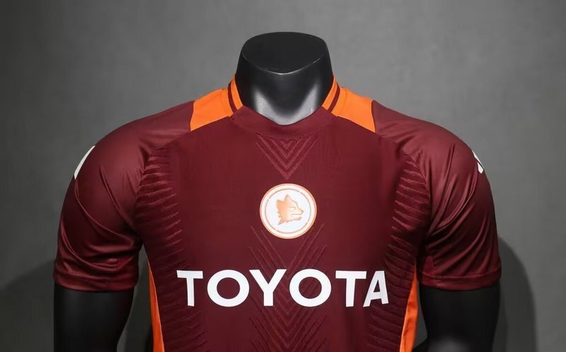 25-26 Roma Home Player Version Soccer AAAAJersey 3
