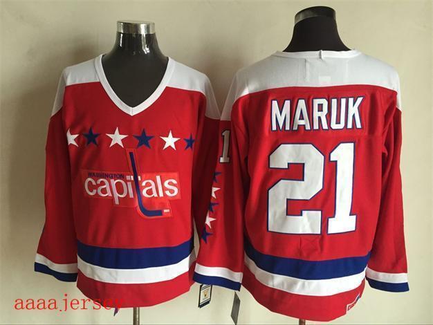 Washington Capitals retro ice hockey jersey M-3XL 华盛顿首都队复古冰球服 4
