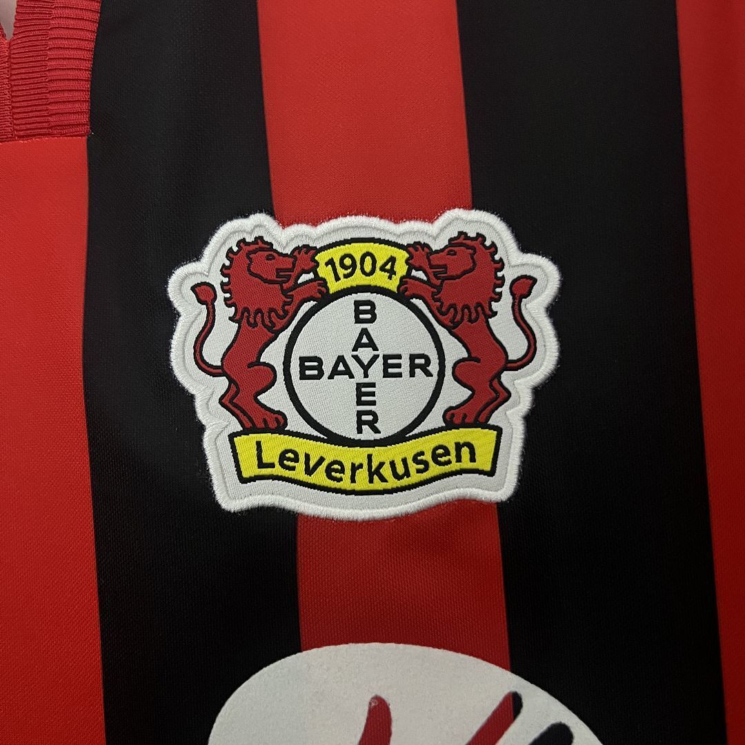 01-02 Leverkusen Home Retro Kit Vintage Shirt AAAAJersey Dropship Yupoo 3