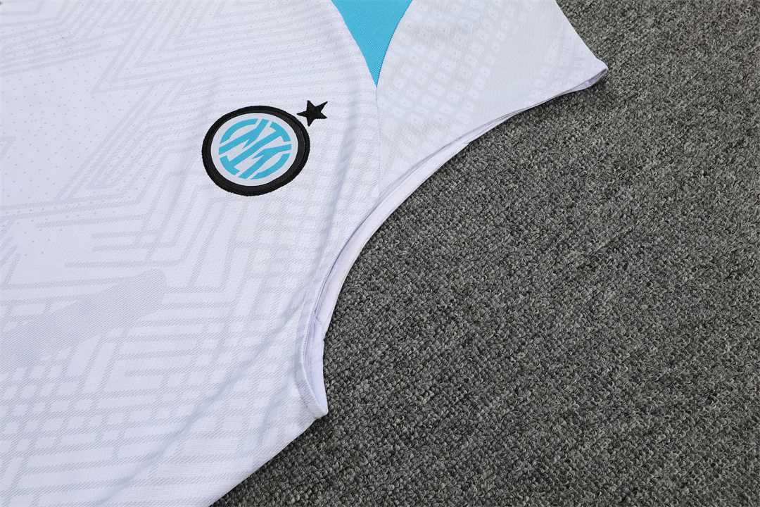 22-23 Inter Milan vest training suit kit White 5