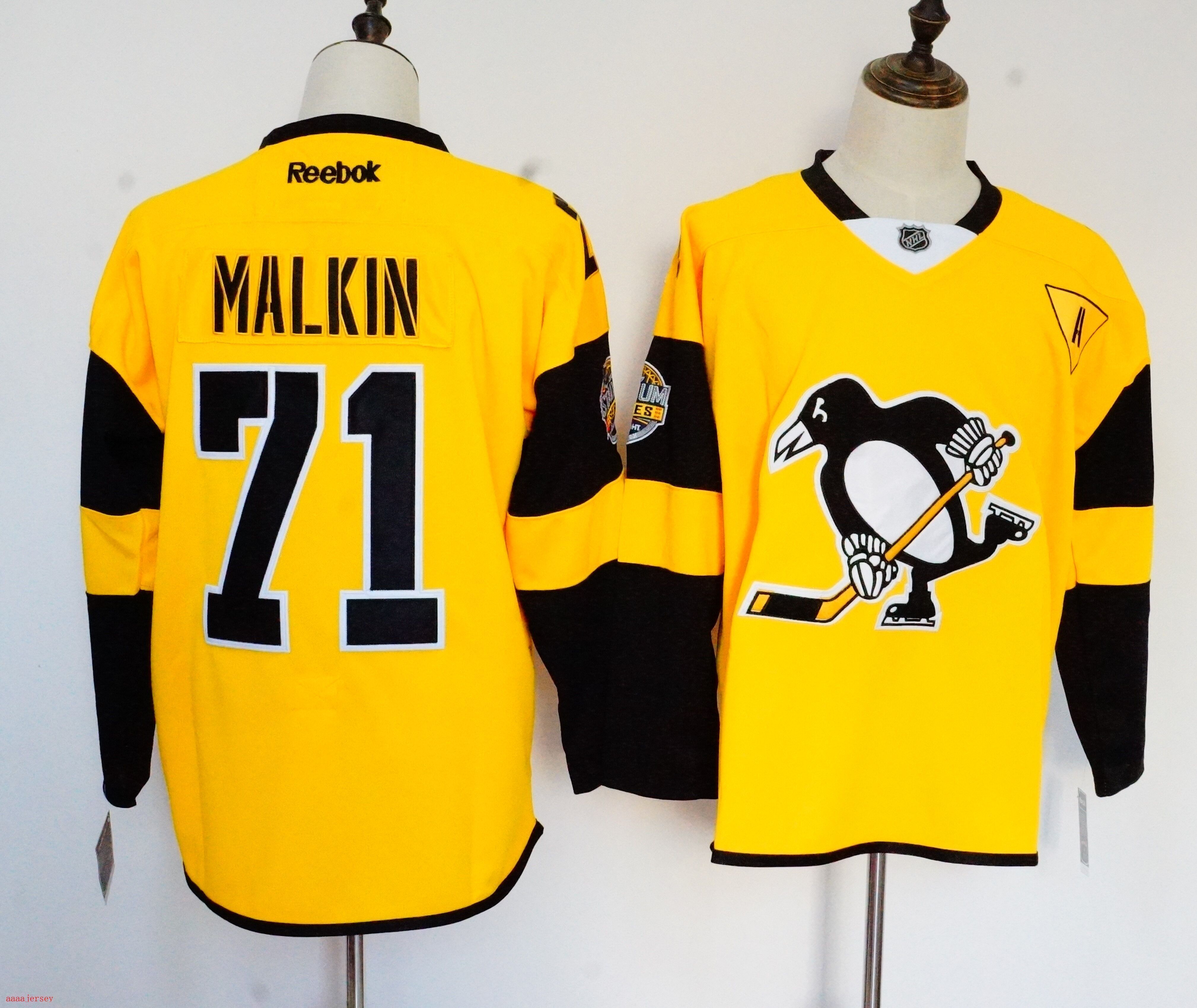 Pittsburgh Penguins ice hockey jersey M-3XL 匹兹堡企鹅冰球服 1