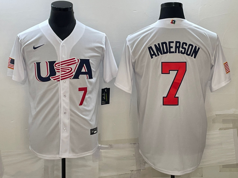 USA 2023 World Cup Baseball Jerseys 97
