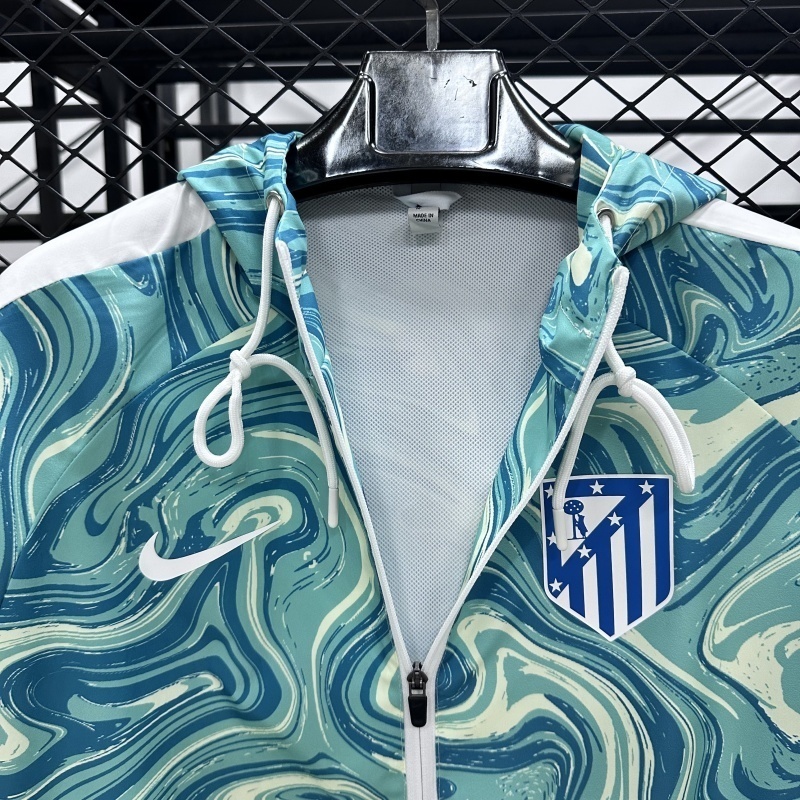 25-26 Atletico Madrid Windbreaker Hooded Jackets AAAAJersey Supplier Yupoo 2