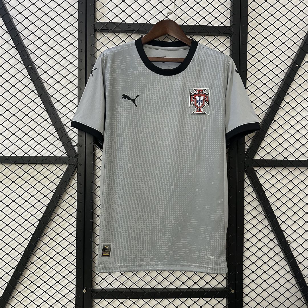 2025 Portugal Grey Goalkeeper Shirt Soccer Uniform AAAAJersey Dropship Yupoo