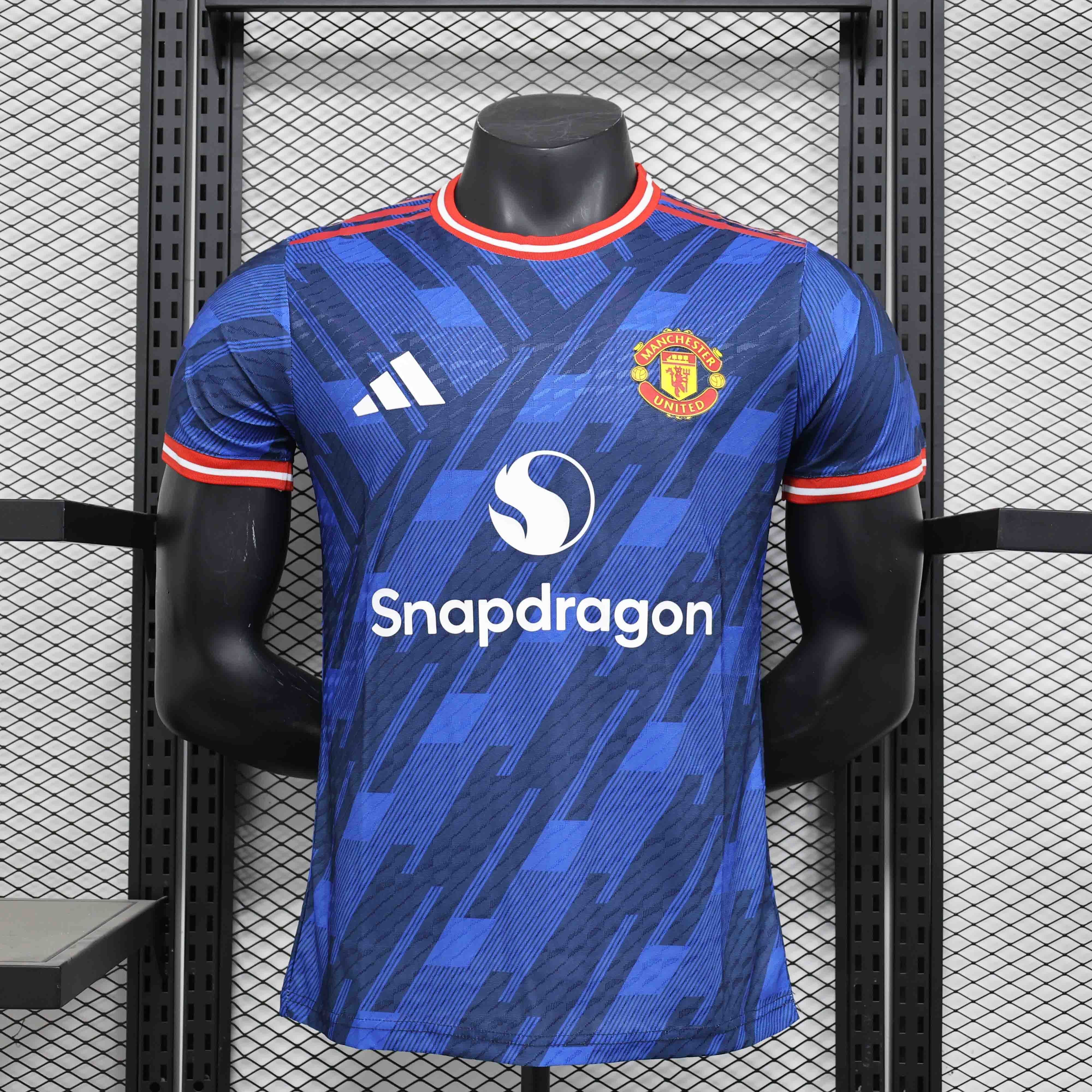 25-26 Manchester United Blue Special Edition Kit Player Version Shirt AAAAJersey Supplier Yupoo