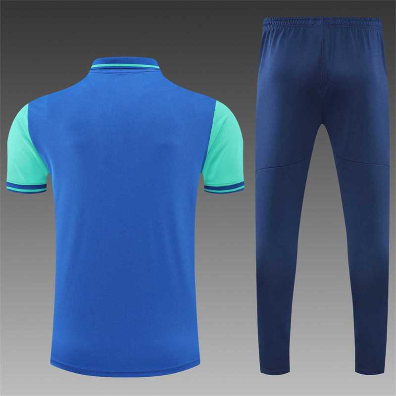 Polo Marseille color blue and green team logo 2