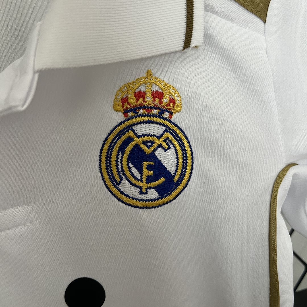 11-12 Real Madrid Home Retro Kids Kit Size-16-28 Soccer Jersey Yupoo 11