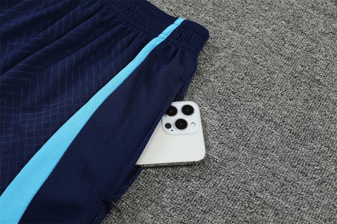 22-23 Atletico Madrid Training Short Sleeve Kit Blue 1