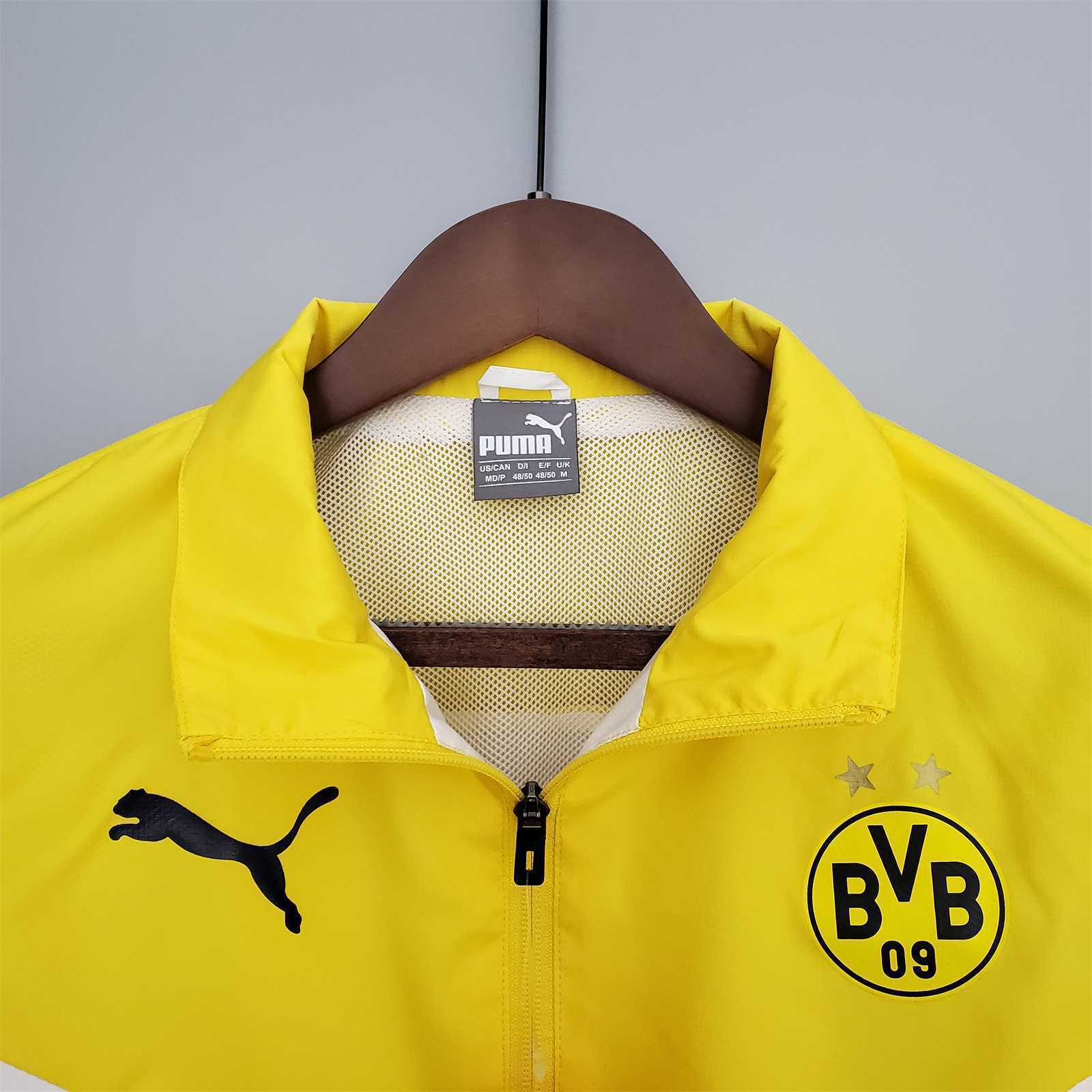 21-22 Dortmund yellowwhite windbreaker 2