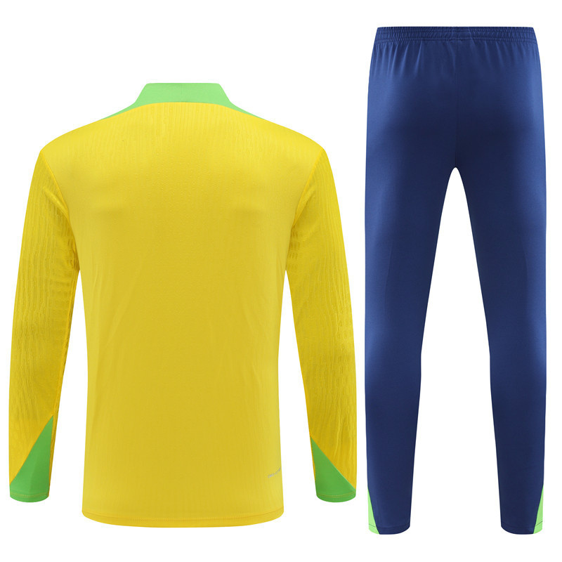 2024 Brazil Player Long Sleeve Training Suit Football Shirts 2