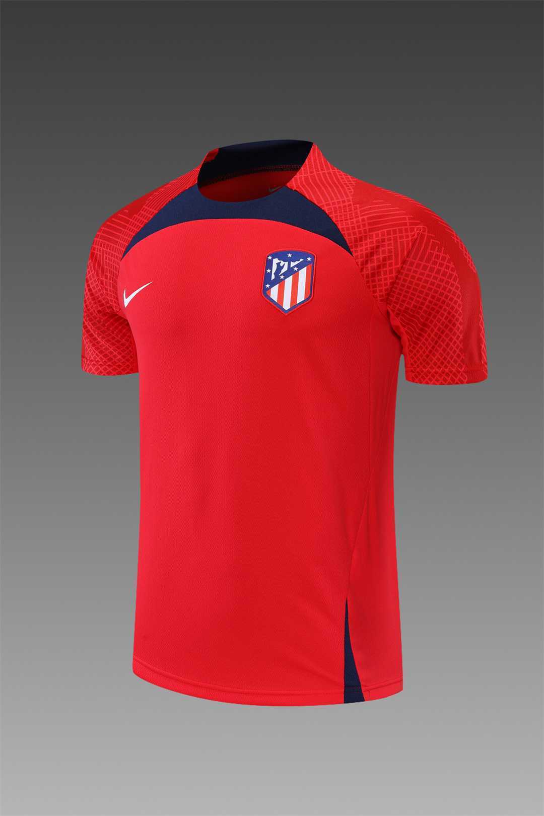 22-23 Atletico Madrid training suit short sleeve kit red 3