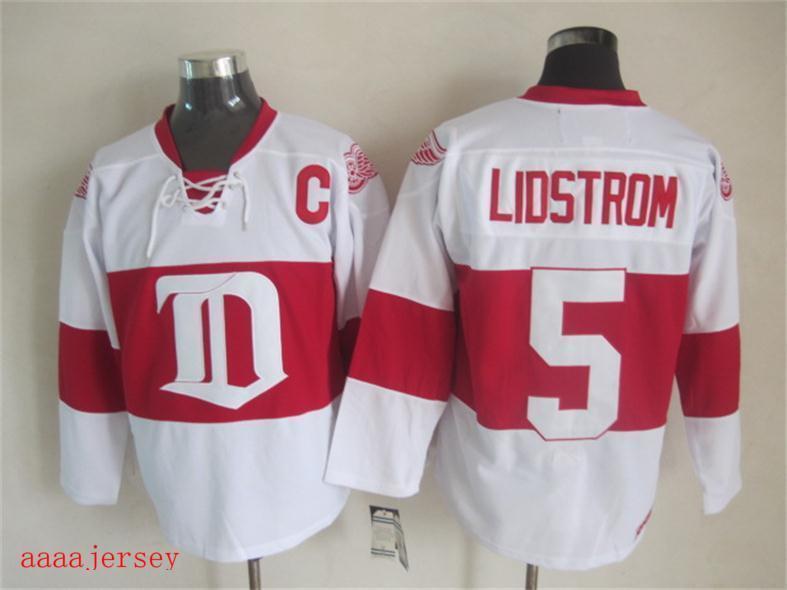 Detroit Red Wings retro ice hockey jersey M-3XL 底特律红翼队复古冰球服 3