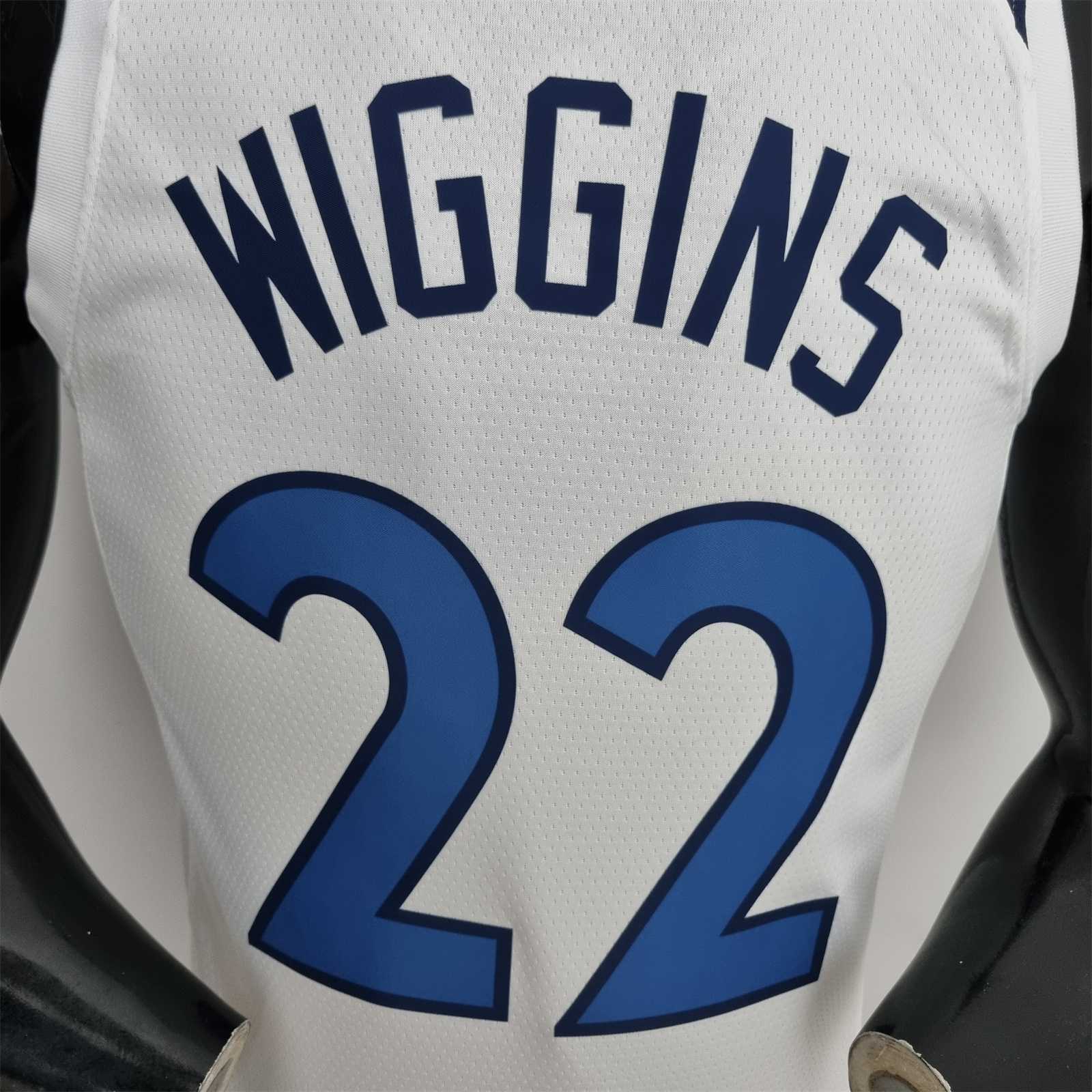 75th Anniversary Minnesota Timberwolves Wiggins #22 Royal White NBA Jersey 1