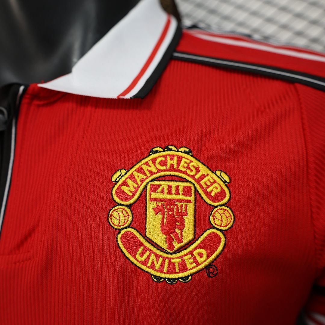 98-99 Manchester United Home Retro Kit Player Version Shirt AAAAJersey Wholesale Yupoo 6