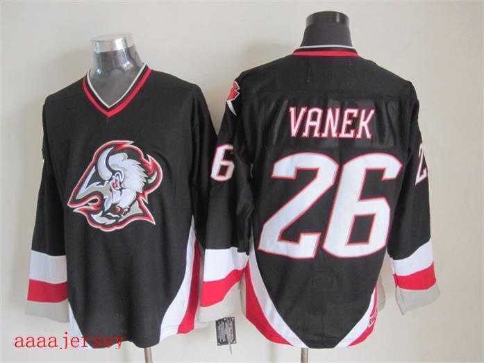 Buffalo Sabres retro ice hockey jersey M-3XL 水牛城军刀队复古冰球服 4