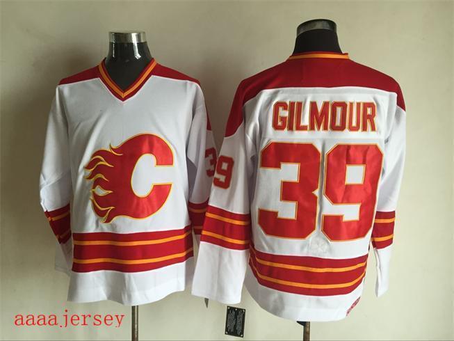 Calgary Flames retro ice hockey jersey M-3XL 卡加利火焰队复古冰球服 1