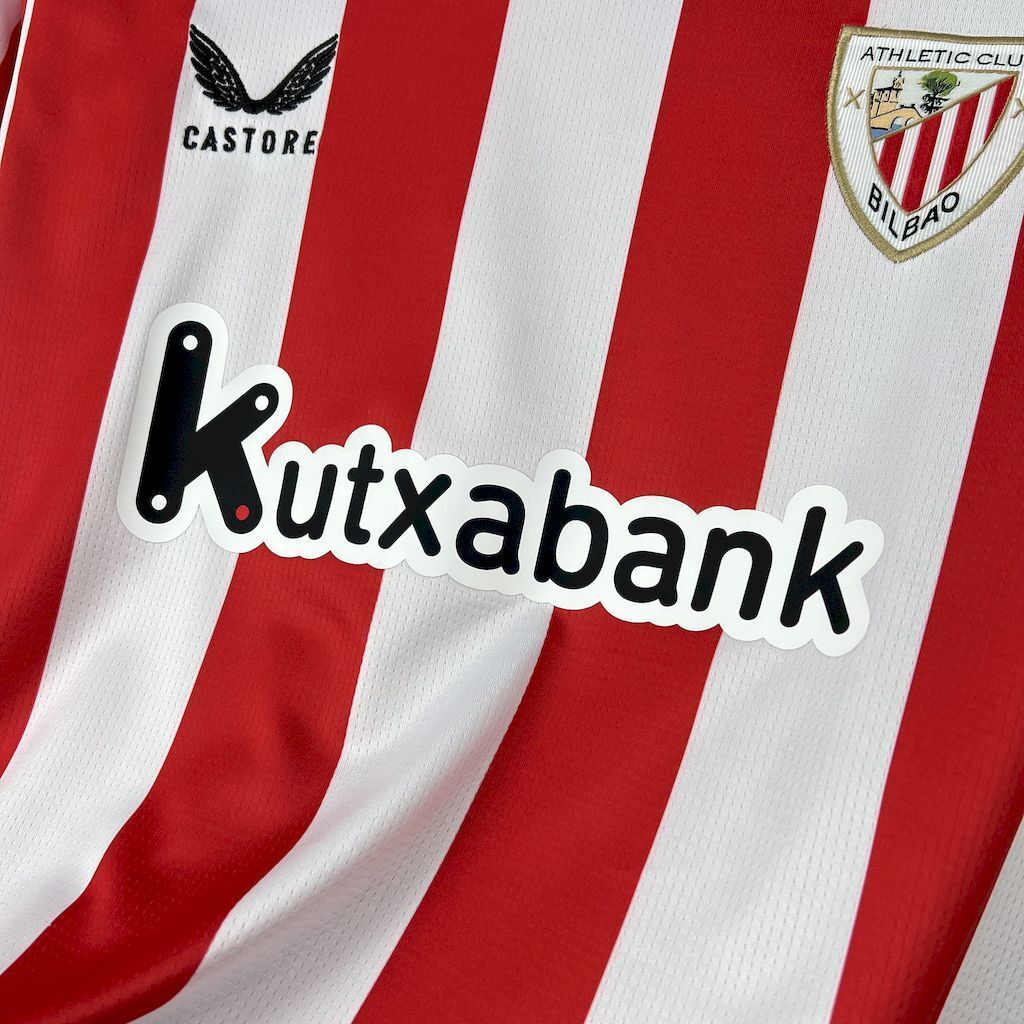 25-26 Athletic Bilbao Home T-Shirt Football Apparels Soccer AAAAJersey Yupoo 2