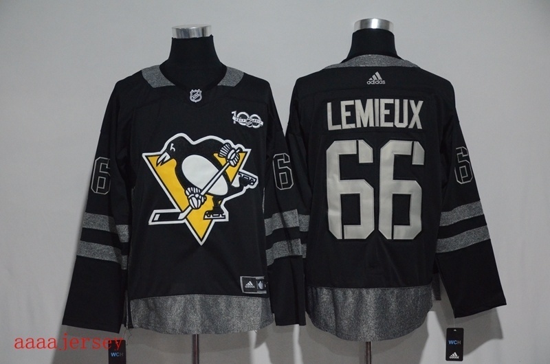 Pittsburgh Penguins 100 anniversary ice hockey jersey M-3XL 匹兹堡企鹅队100周年纪念版冰球服