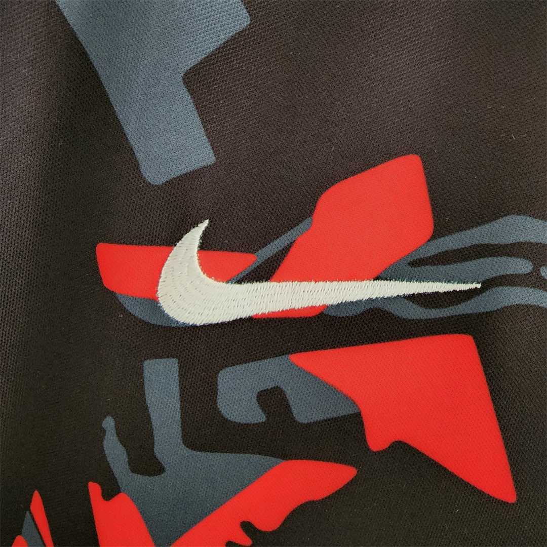 2022 Brazil training suit red black 4