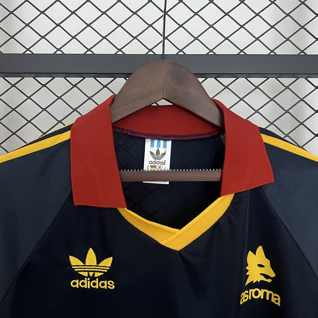 91-92 Roma Fourth Retro Kit Vintage Shirt AAAAJersey Dropship Yupoo 3
