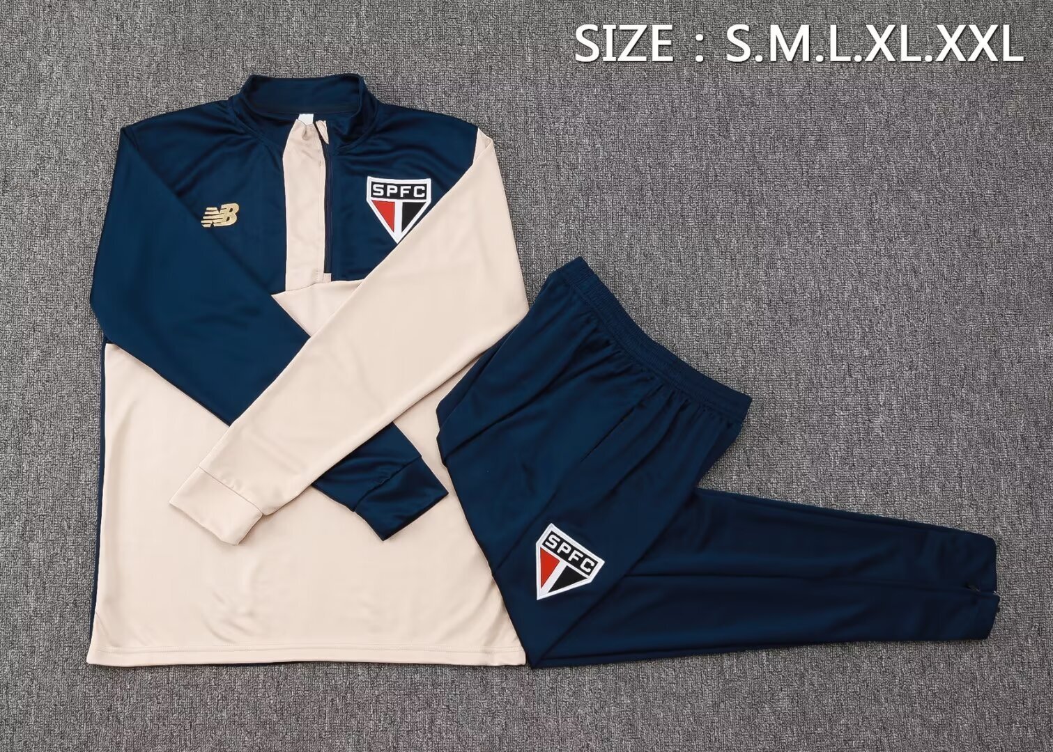 24-25 Sao Paulo Long Sleeve Training Suit Football Shirts 1