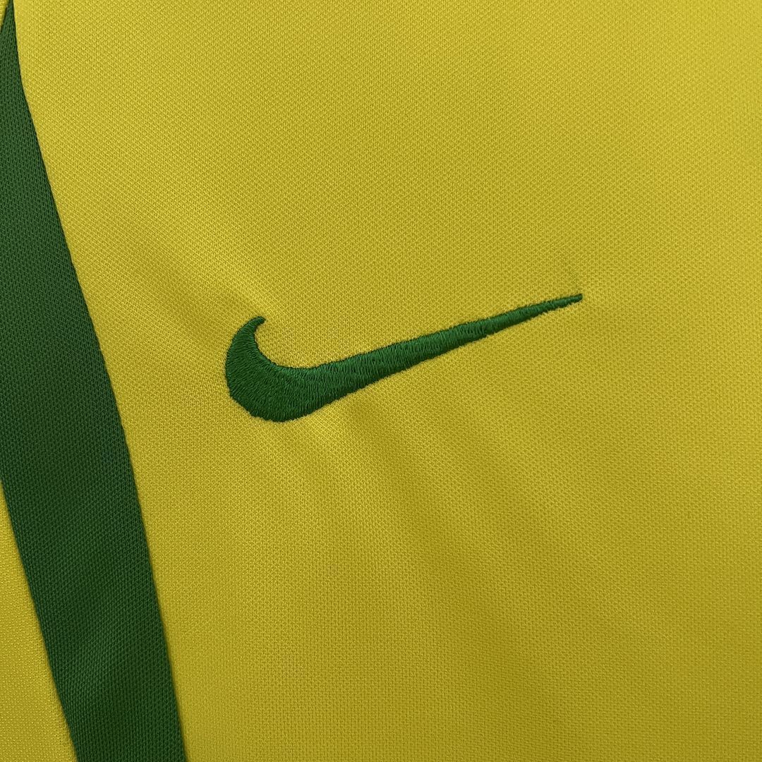 2002 Brazil Home Retro Kids Kit World Cup Shirt Soccer Jerseys Yupoo 3