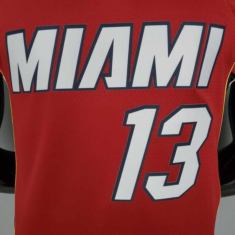 New Miami Heat Jordan ADEBAYO#13 Burgundy 8