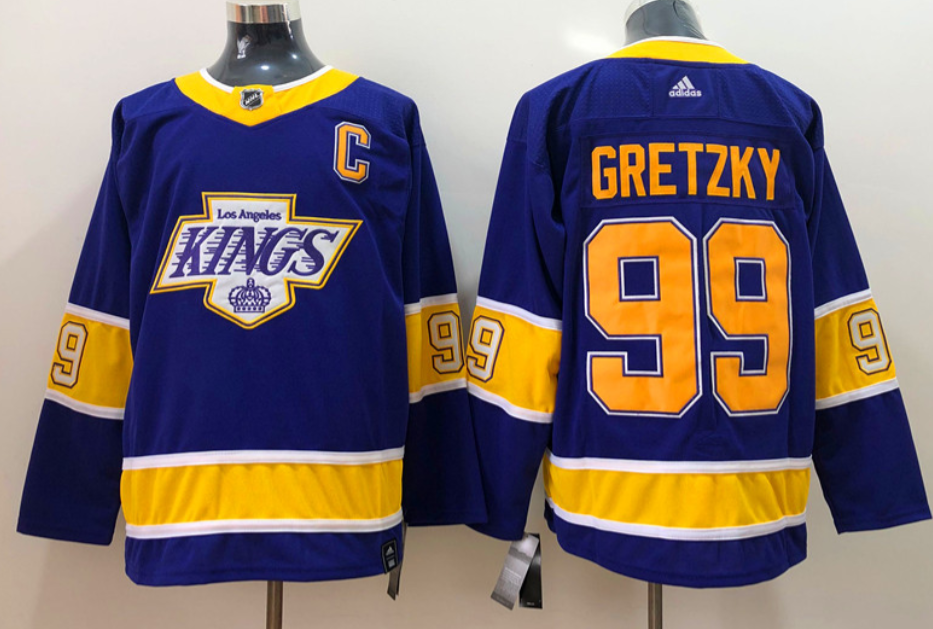 Los Angeles Kings retro ice hockey jersey M-3XL 洛杉矶国王队复古冰球服