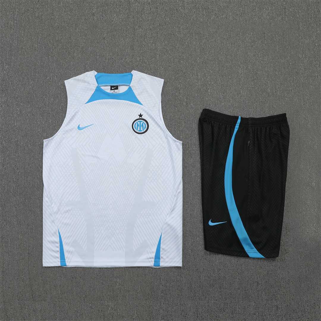 22-23 Inter Milan vest training suit kit White 21
