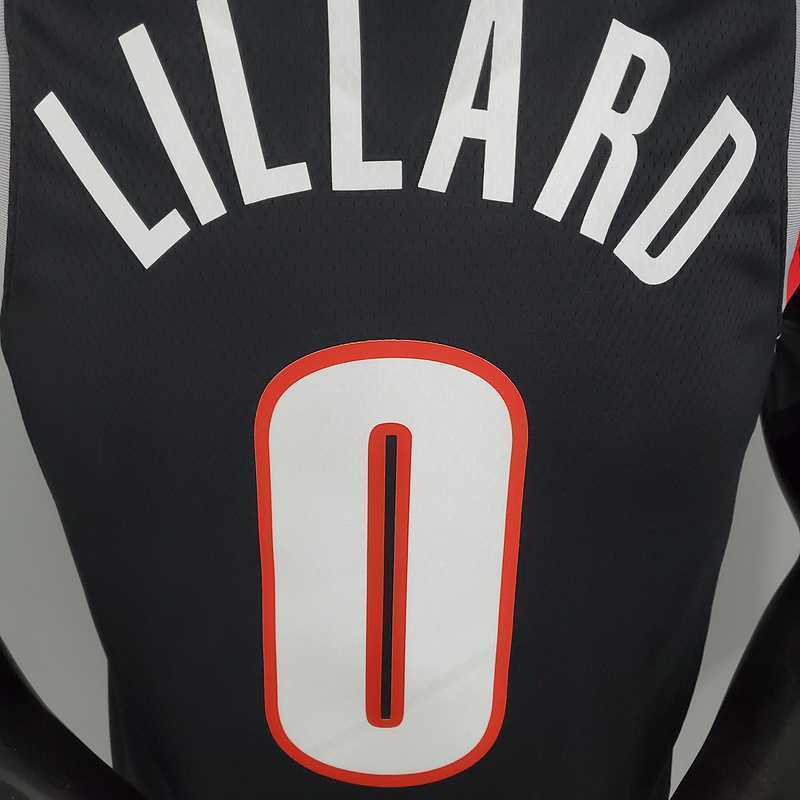 2021 LILLARD#0 Trail Blazers Home black 3
