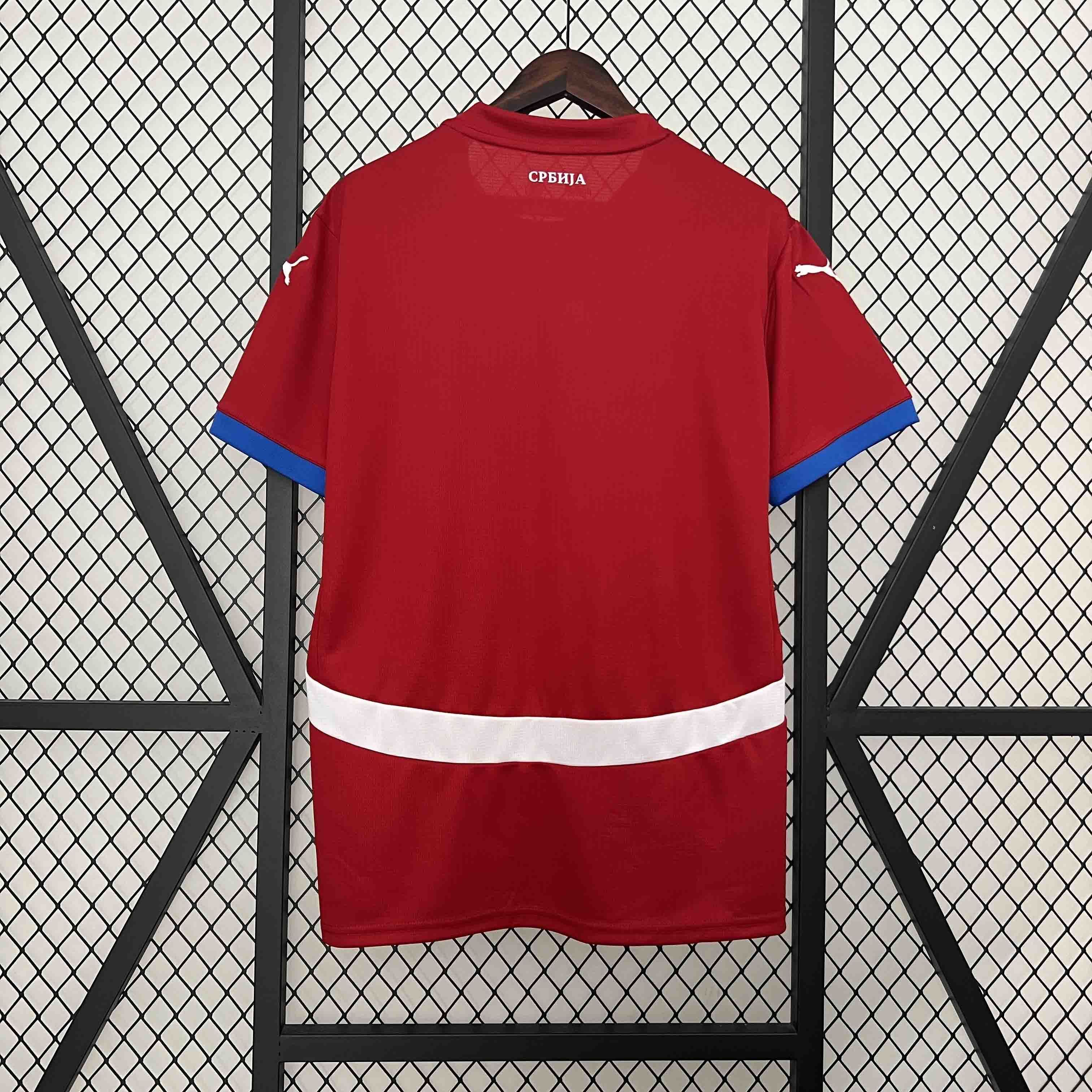2024 Serbia Home Kit UEFA Euro Shirt Soccer Jerseys Yupoo 6
