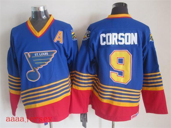 St. Louis Blues retro ice hockey jersey M-3XL 圣路易蓝调队复古冰球服 3