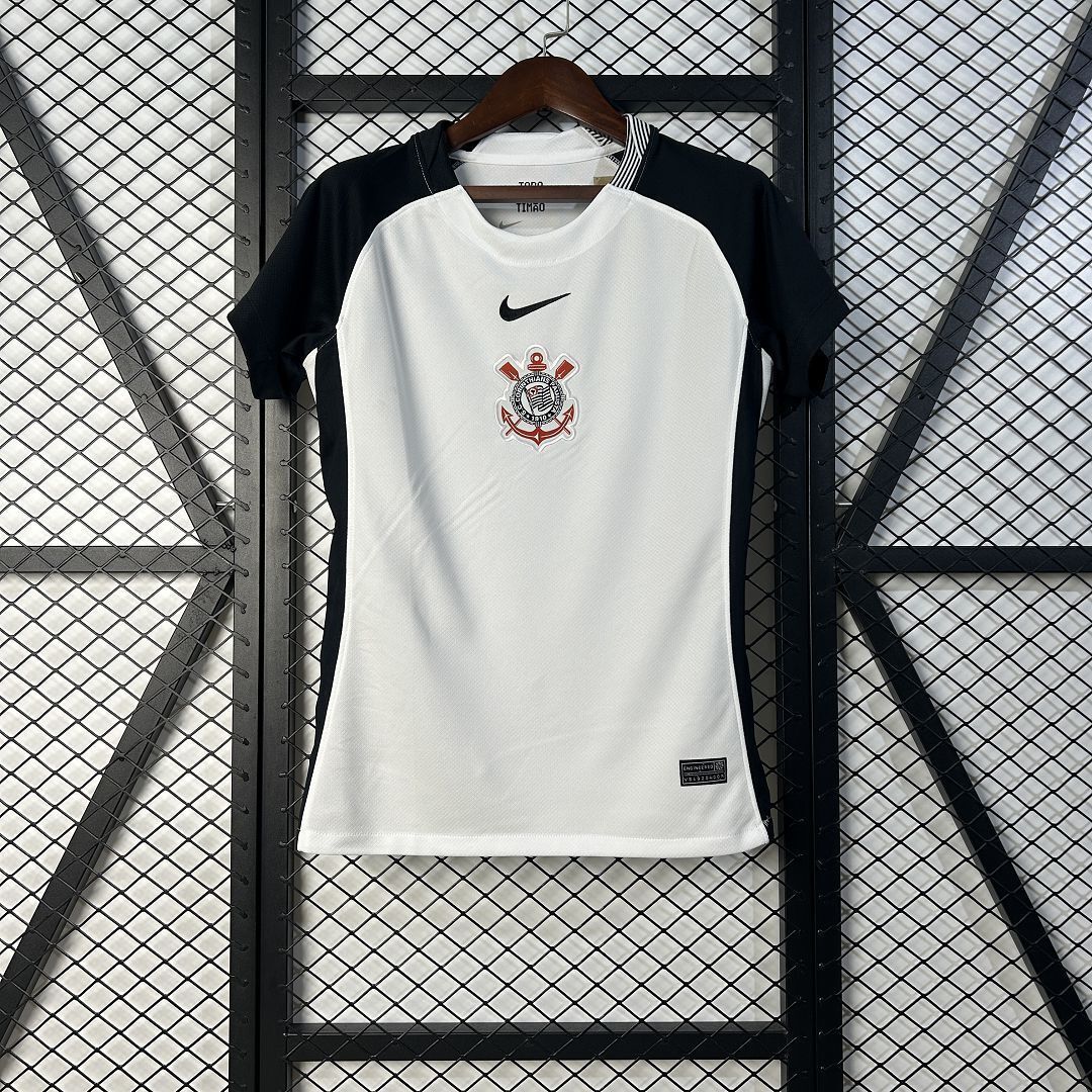 25-26 Corinthians Home Women Shirt Lady Uniform Soccer AAAAJersey Yupoo