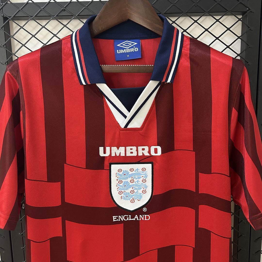 1998 England Away Retro Kit Vintage Shirt AAAAJersey Dropship Yupoo 4