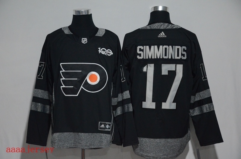Philadelphia Flyers 100 anniversary Ice Hockey jersey M-3XL 费城飞人队100周年纪念版冰球服 4