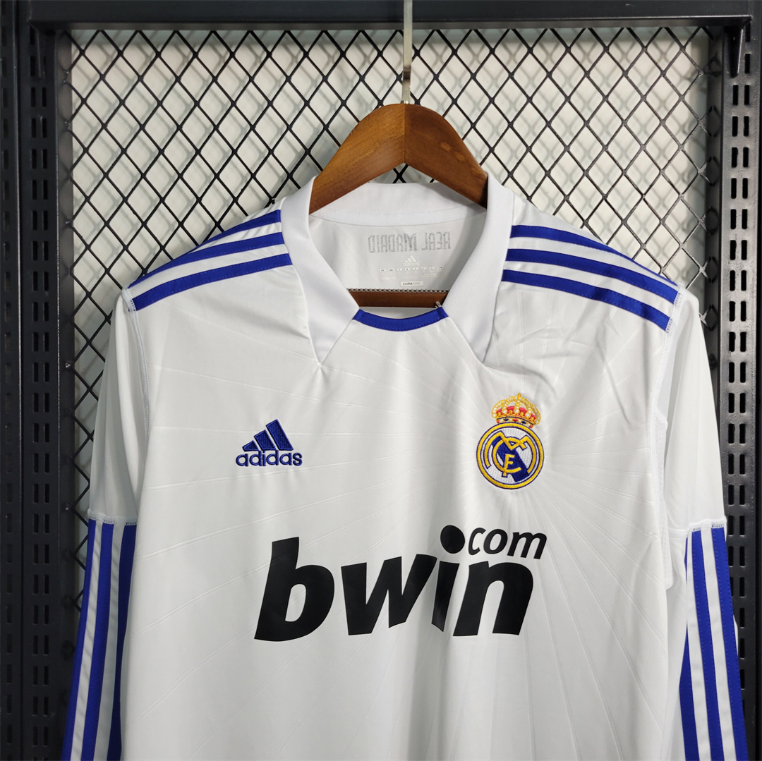 10-11 Real Madrid home long sleeve 1