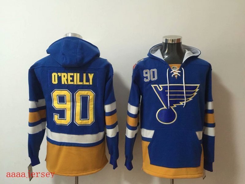 St. Louis Blues hoodie ice hockey jersey M-3XL 圣路易蓝调队帽衫冰球服
