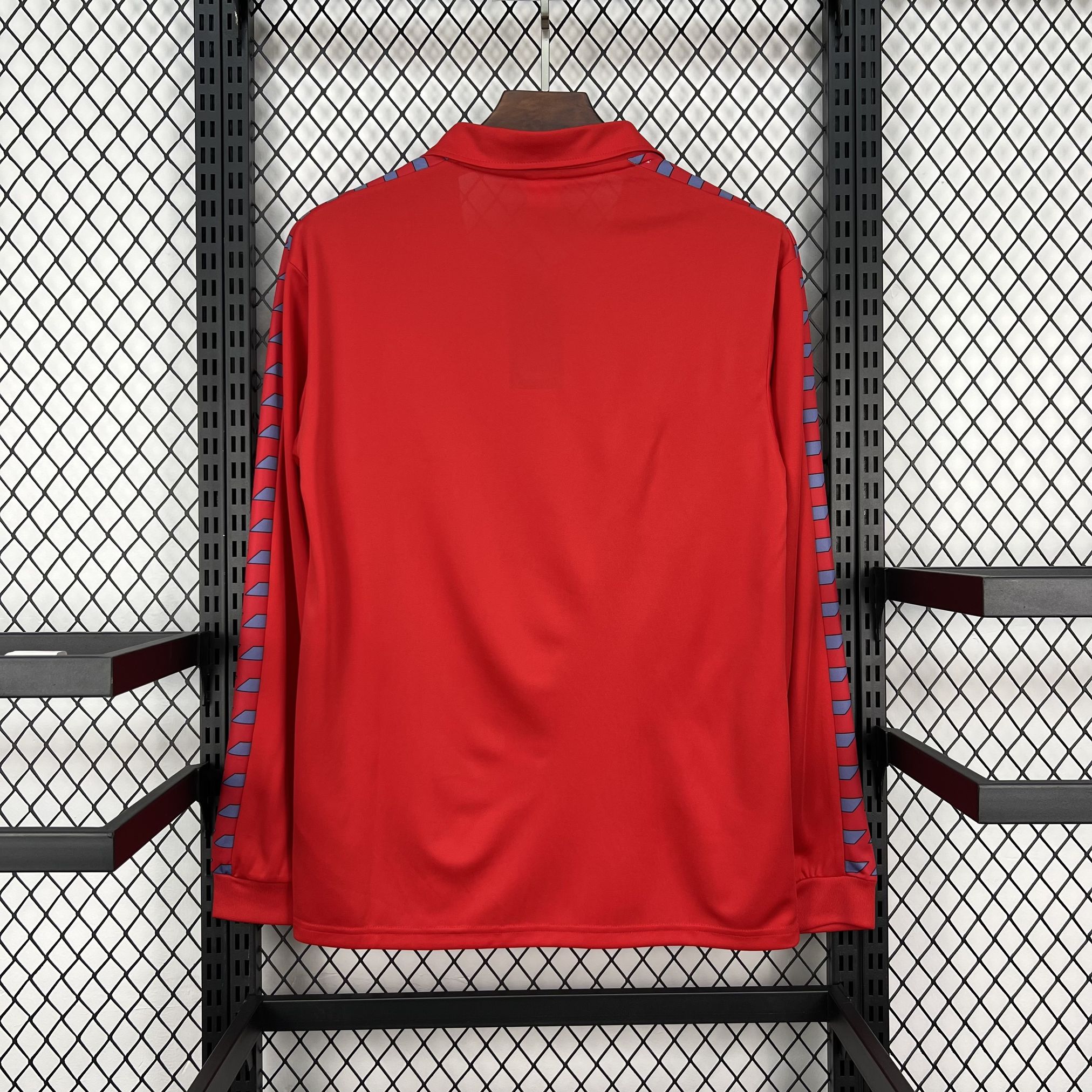 83-84 Real Zaragoza Mens Home Football Retro Kit Vintage Long Sleeve Shirt AAAAJersey Supply Yupoo 7 6