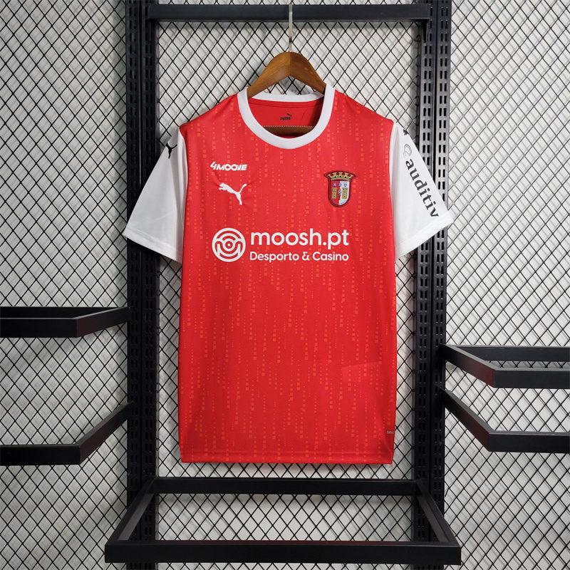 23-24 Braga Home Size S-XXL Soccer Jerseys