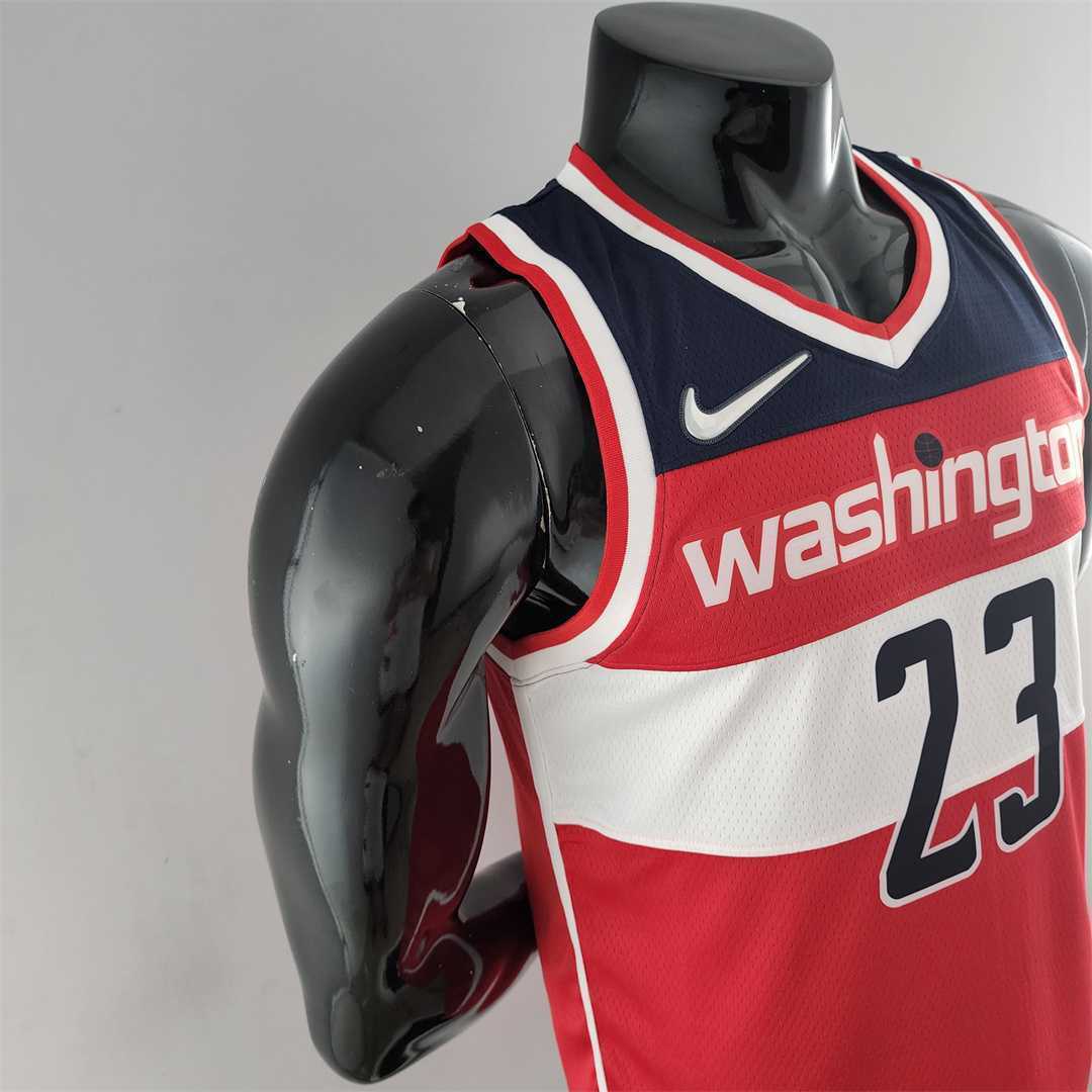 75th Anniversary JORDAN #23 Wizards Red, White and Blue NBA Jersey 2