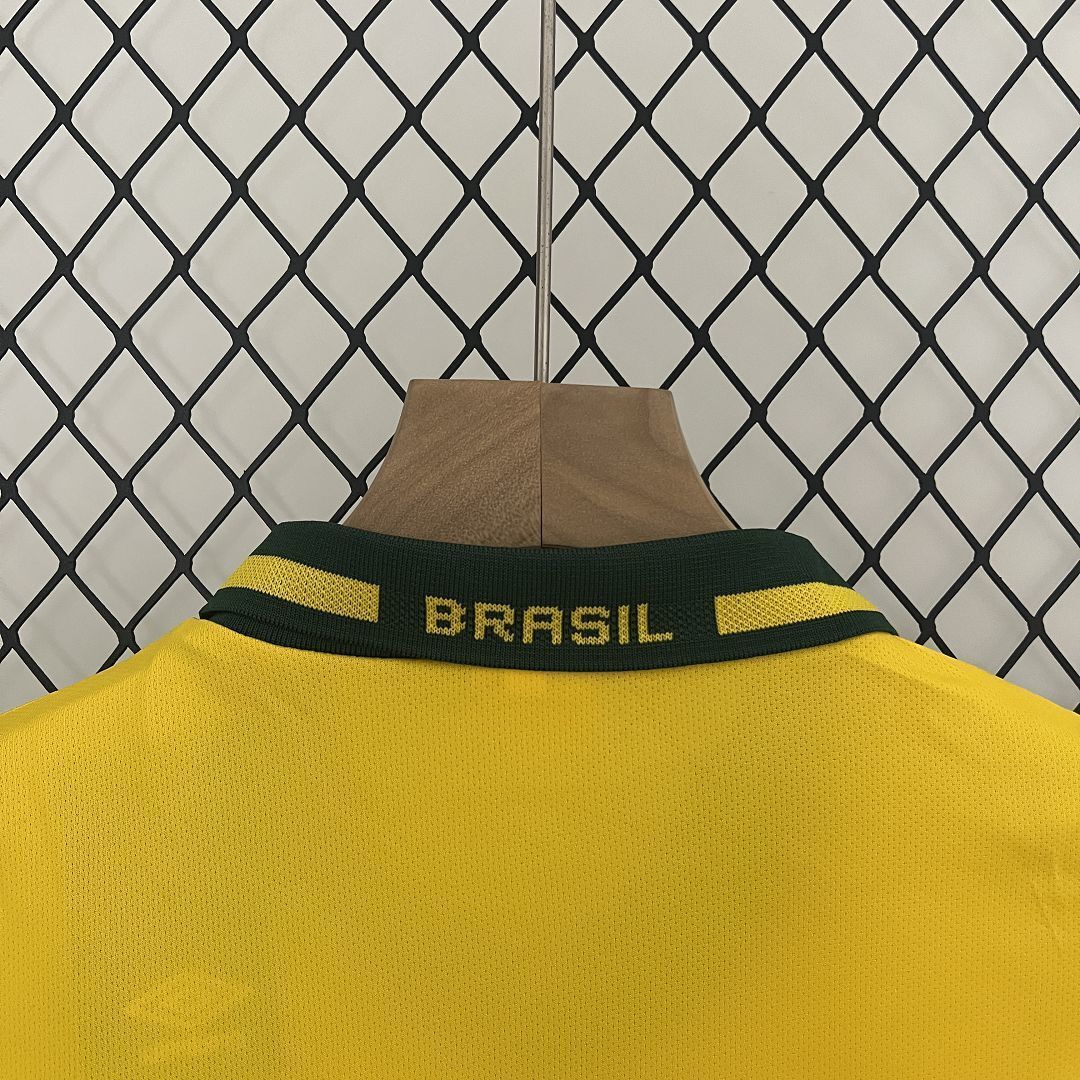 1994 Brazil Home Retro Kids Kits World Cup Shirt Soccer Jerseys Yupoo 5