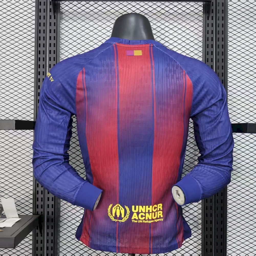 25-26 Barcelona Home Long Sleeves Kit Player Version Shirt AAAAJersey Supply Yupoo 8