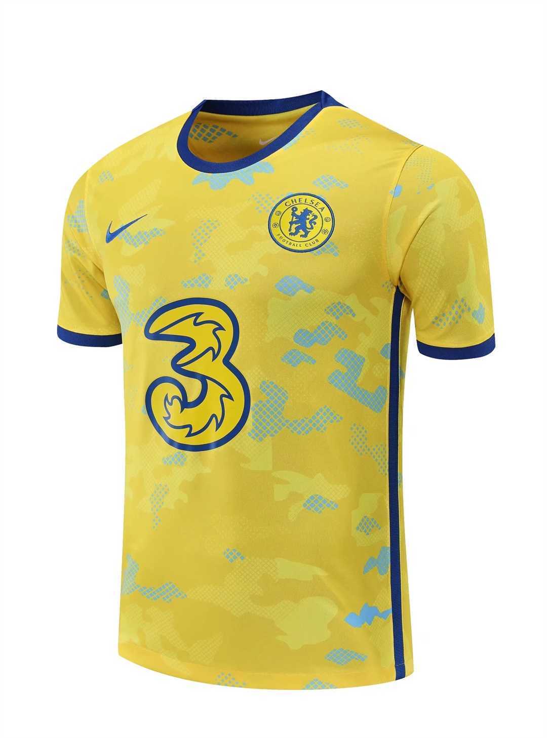 22-23 Chelsea Training Suit Short Sleeve Kit Yellow 14
