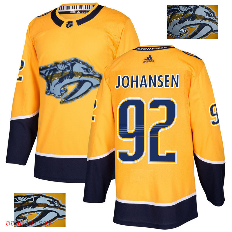2018 Nashville Predators ice hockey jersey M-3XL 纳什维尔掠夺者队时尚亮片款冰球服 16