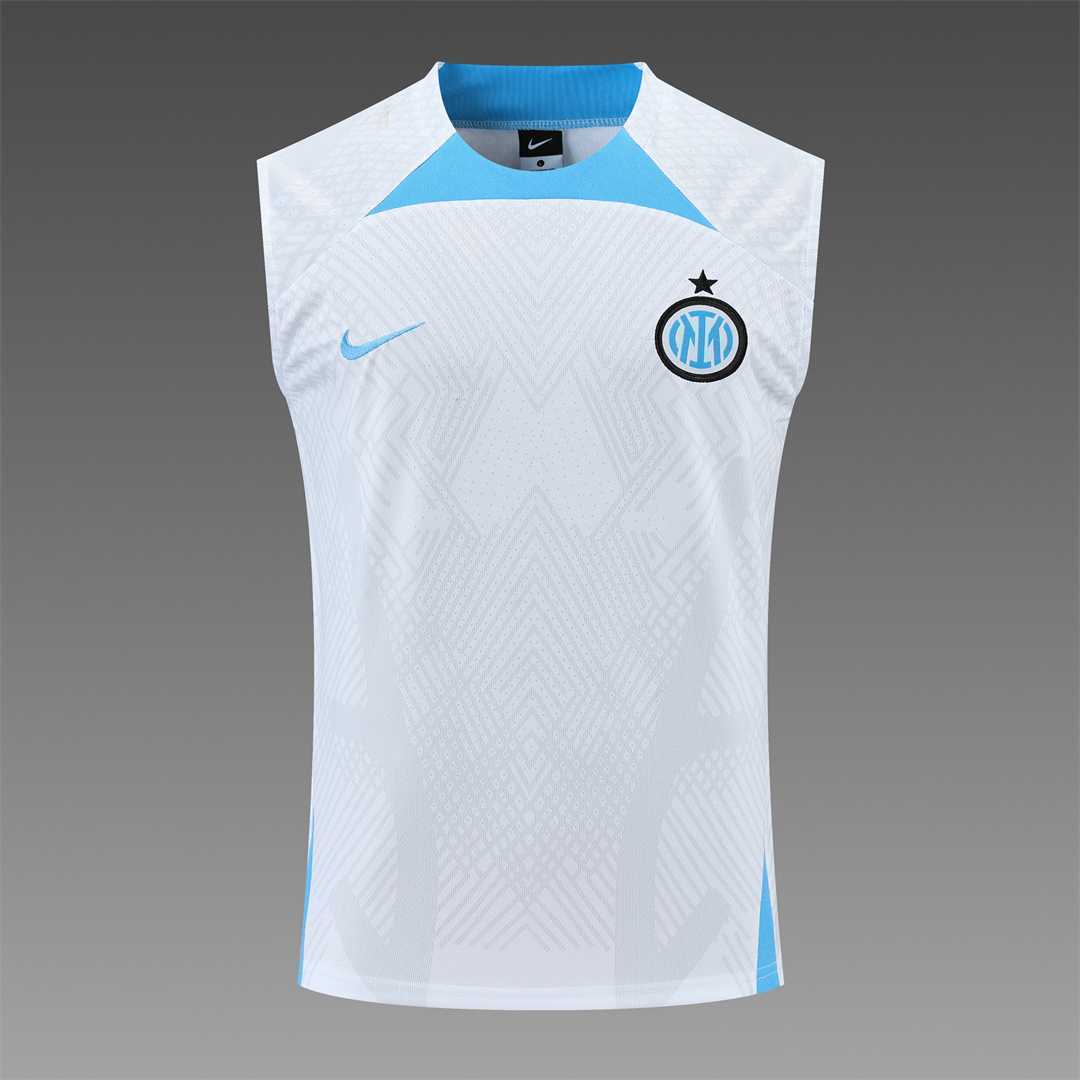 22-23 Inter Milan vest training suit kit White 4