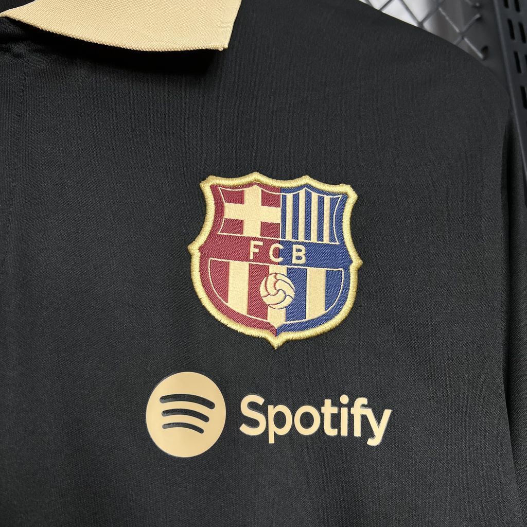 24-25 Barcelona Black Polo Shirt Soccer Uniforms Soccer AAAAJersey Yupoo 1