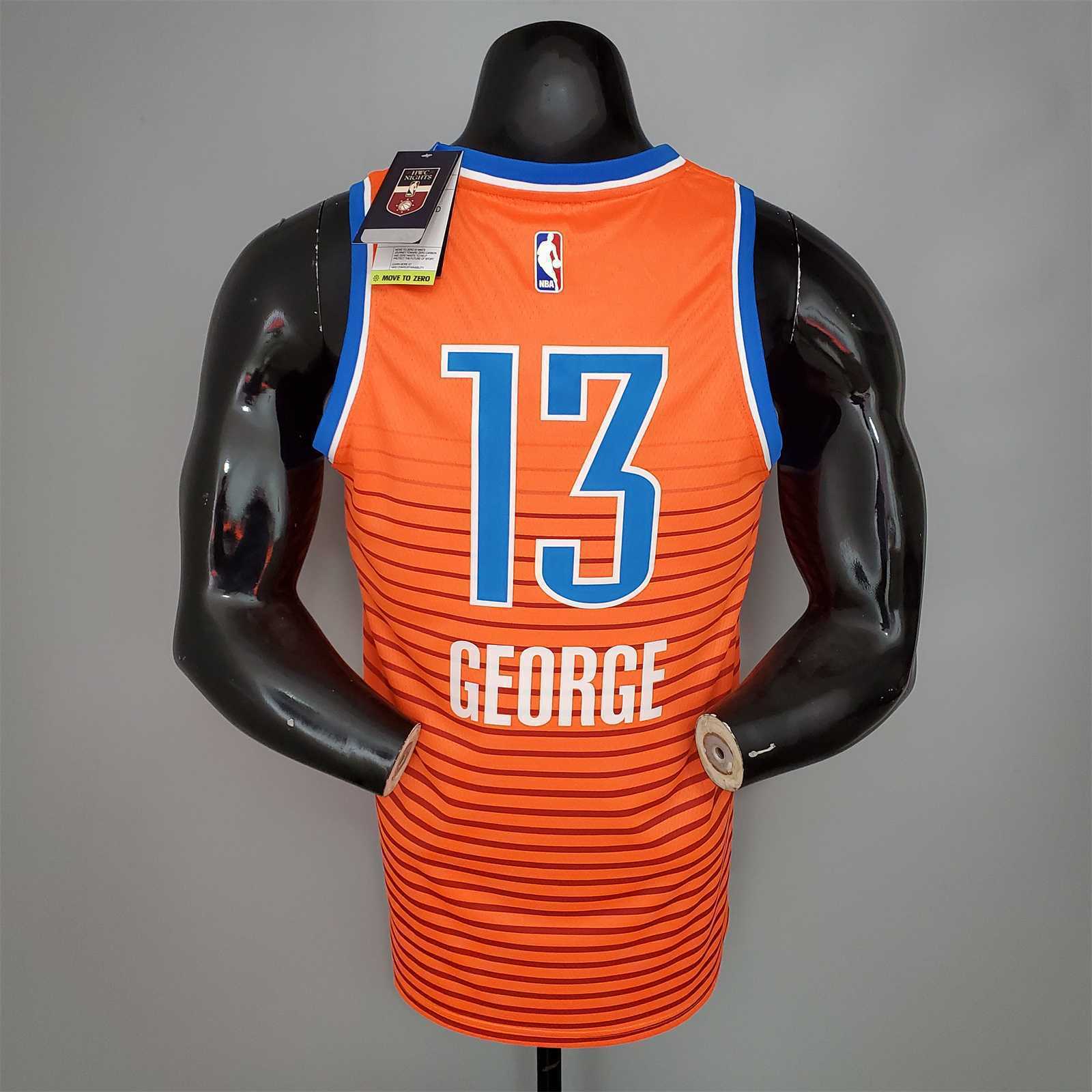 GEORGE#13 Thunder Jordan Orange 6