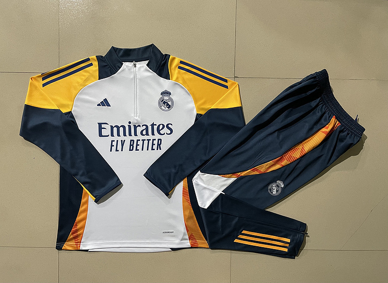 24-25 Real Madrid Long Sleeve Training Suit Football Shirts 1