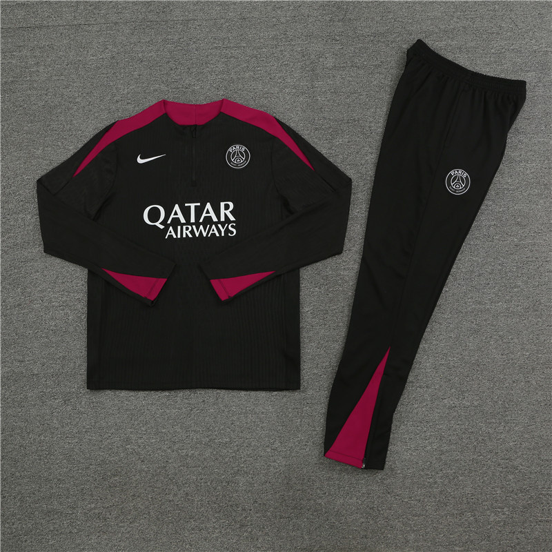 24-25 PSG Player Long Sleeve Training Suit Football Shirts 1