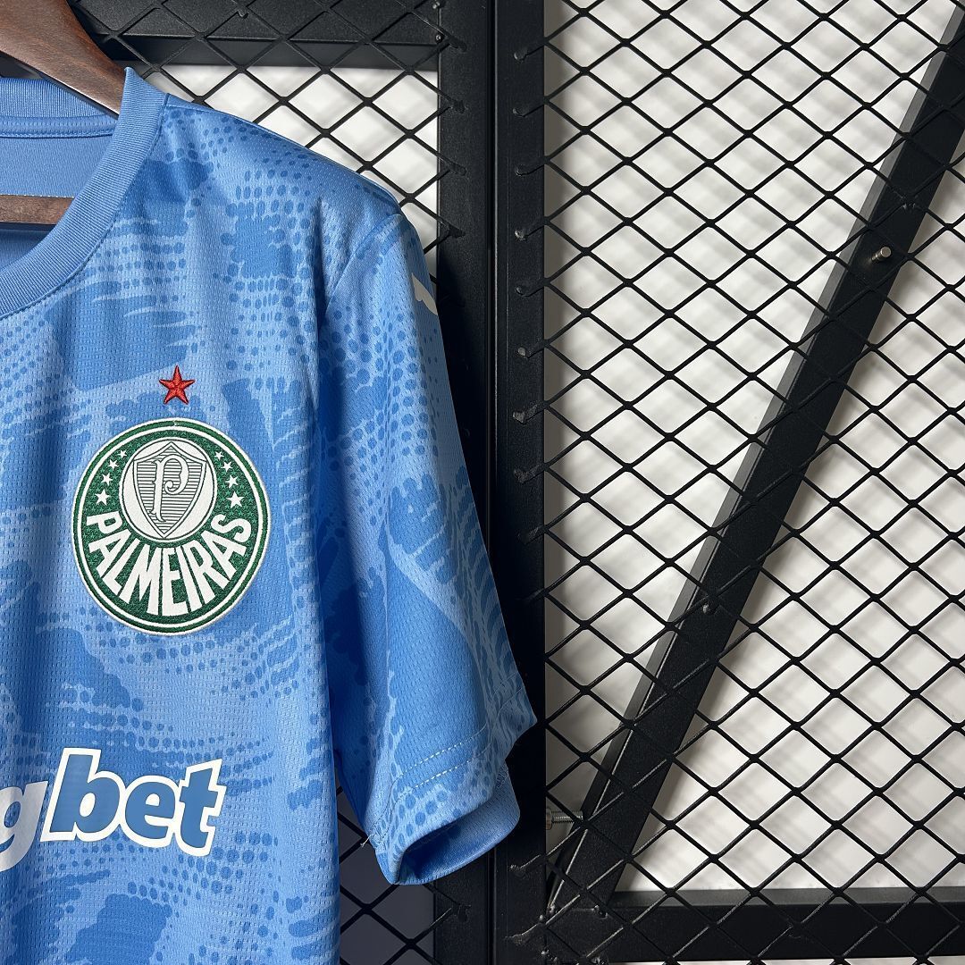 25-26 Palmeiras Goalkeeper Blue Kit Soccer T-Shirt AAAAJersey Wholesale Yupoo 3
